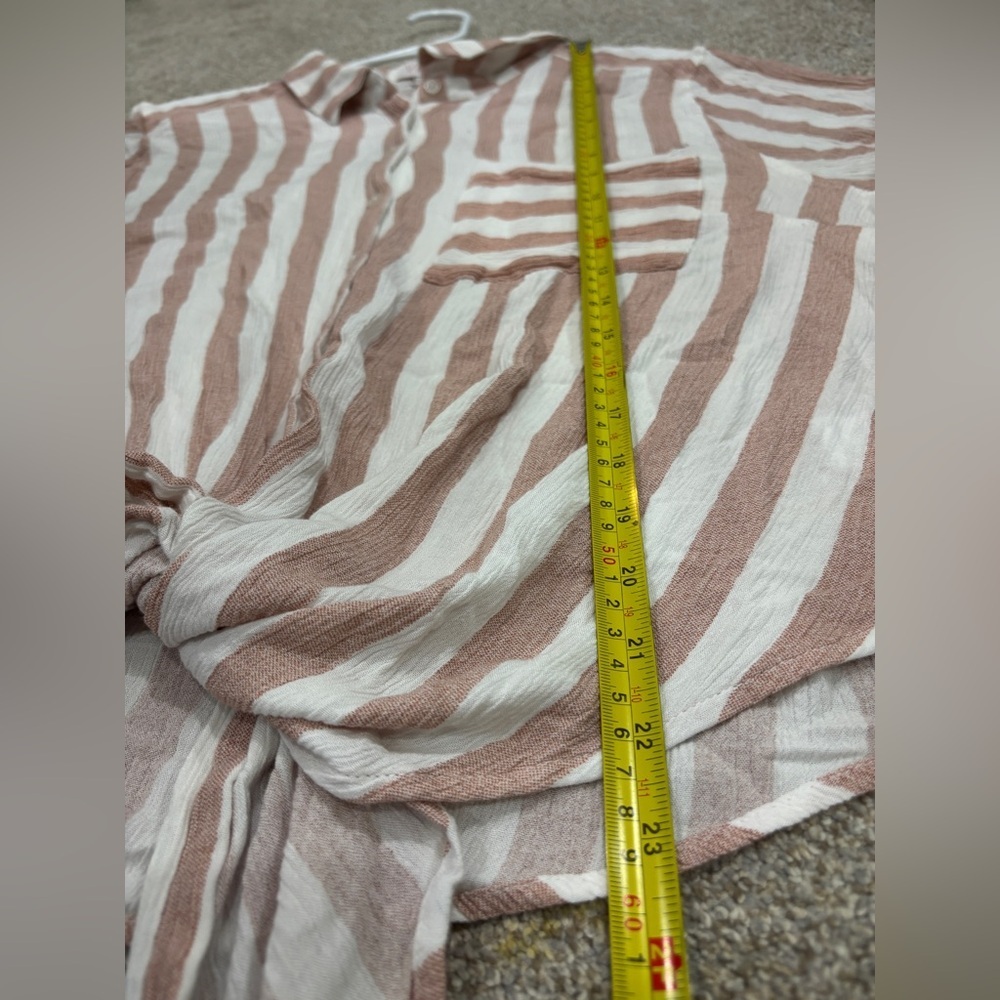 Pink Striped Button Down Shirt - Picture 2 of 10